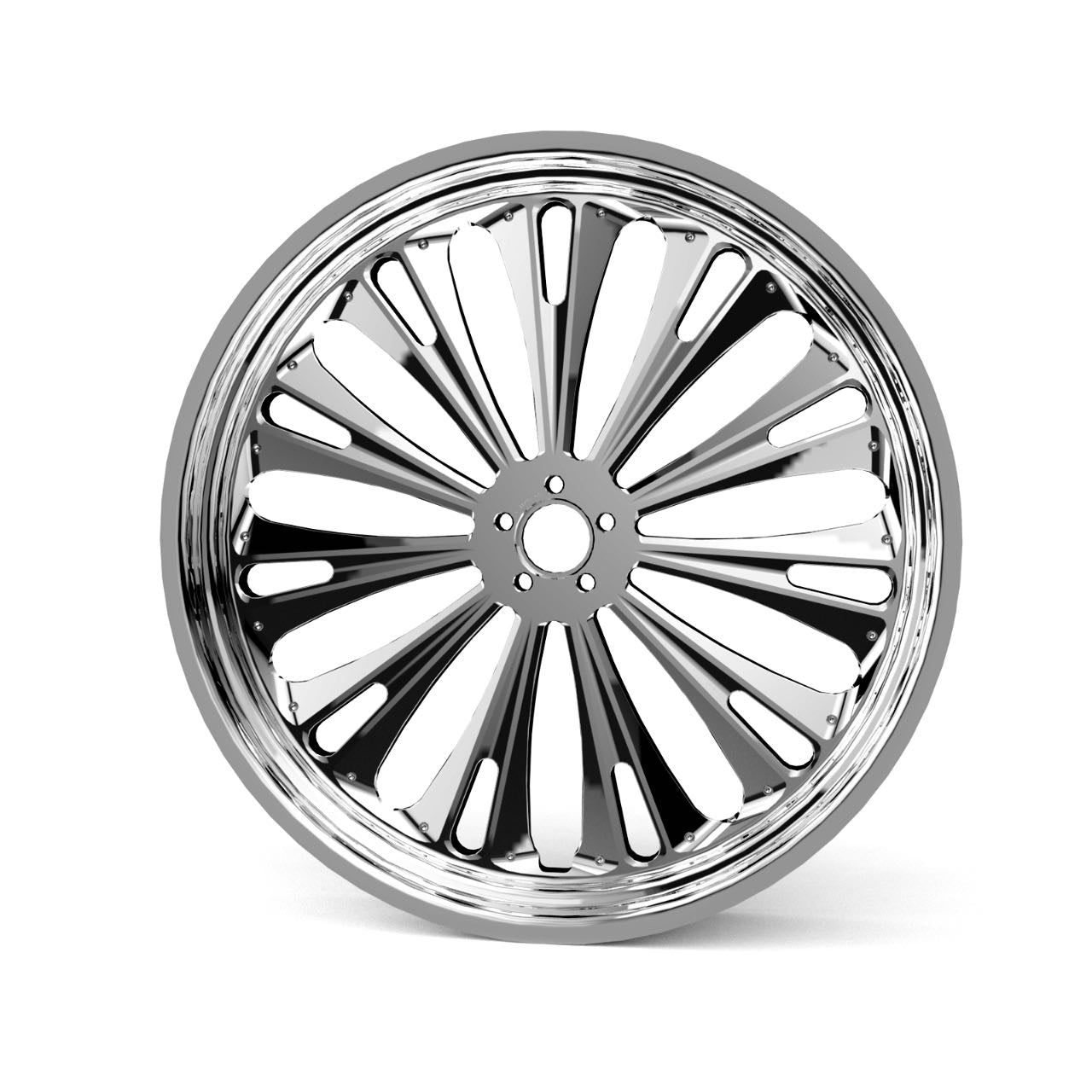 USOHAWLK 21x3.5In Front Rear Wheels Rims (Chrome-21x3.5 IN-Glide)