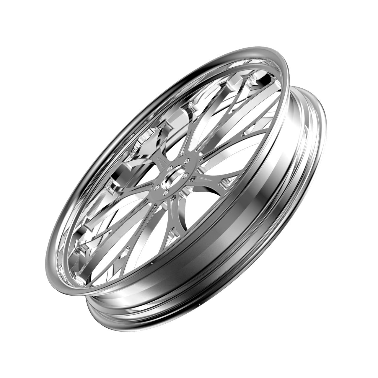 21x3.5In Front Rear Wheels Rims (Chrome-21x3.5 IN-Glide)