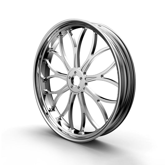 21x3.5In Front Rear Wheels Rims (Chrome-21x3.5 IN-Glide)