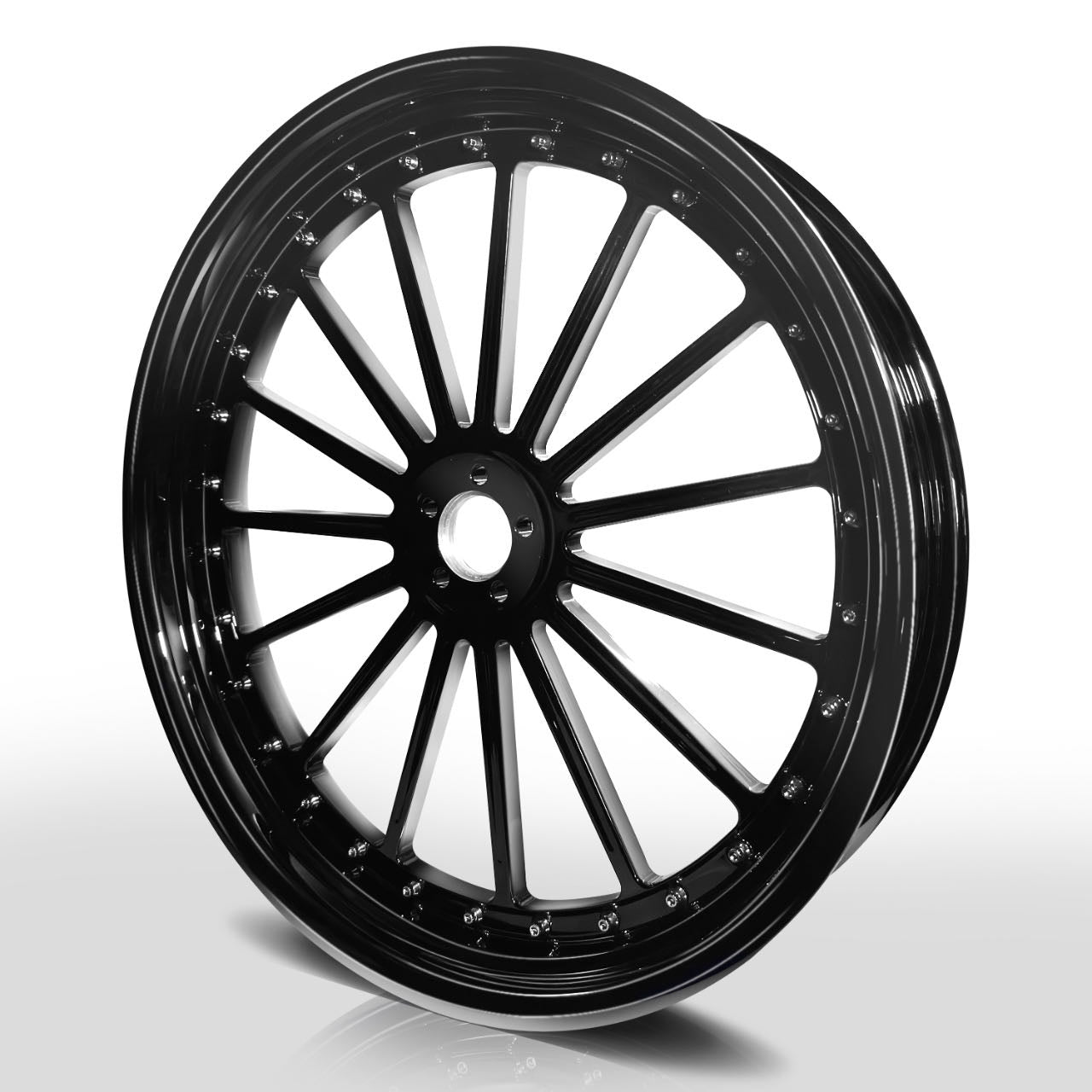 USOHAWLK 21x3.5In Front Rear Wheels Rims (Chrome-21x3.5 IN-Glide)