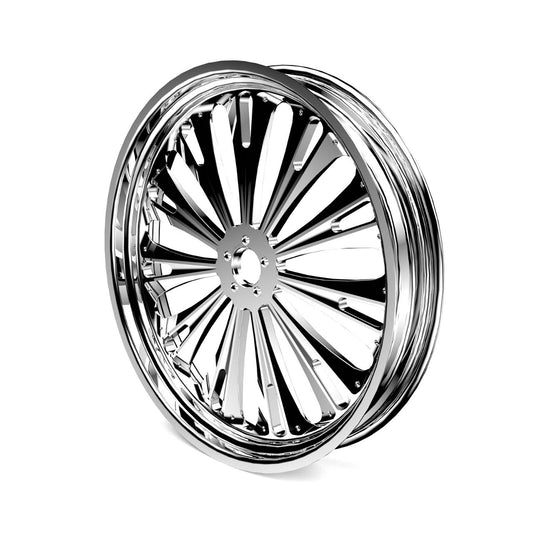 USOHAWLK 21x3.5In Front Rear Wheels Rims (Chrome-21x3.5 IN-Glide)