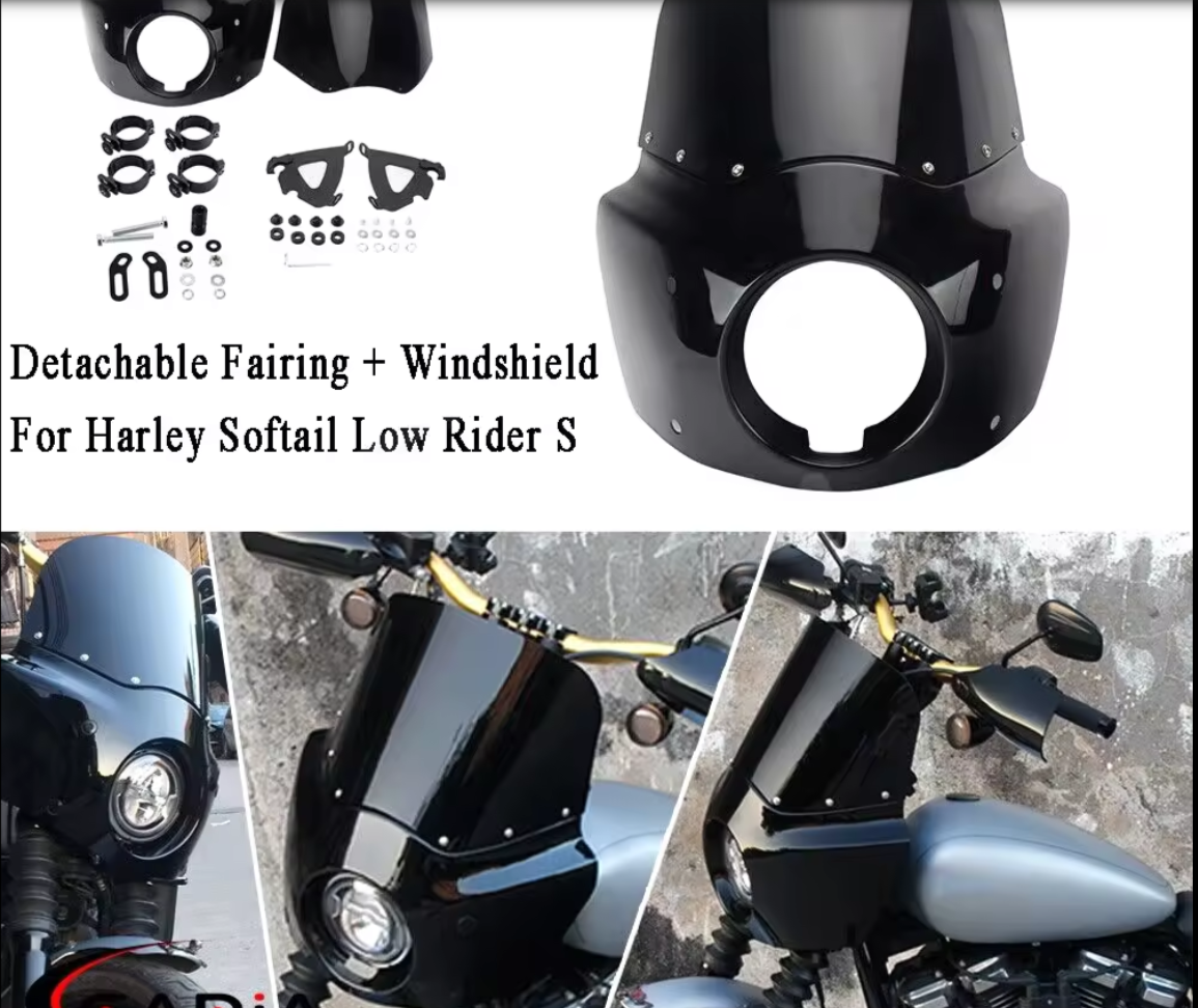 NEW ARRIVAL Motorcycle 11" Motorcycle Headlight Fairing For Harley Softail Low Rider S 114 FXLRS 2020 2021 2022 2023