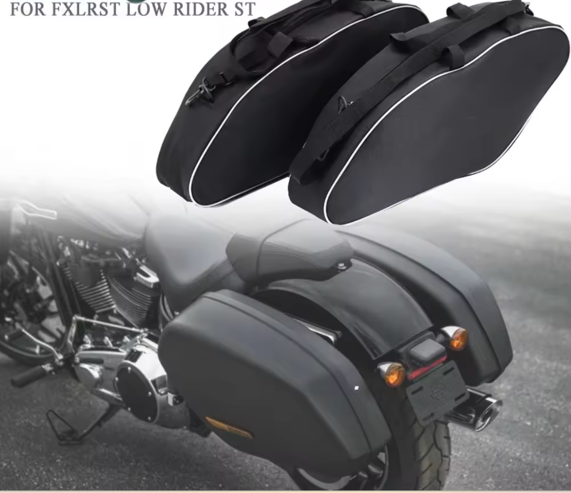 New Arrival Motorcycle Waterproof Nylon Luggage Saddlebag For Harley FXLRST Low Rider ST 2022 FLSB Softail Sport Glide