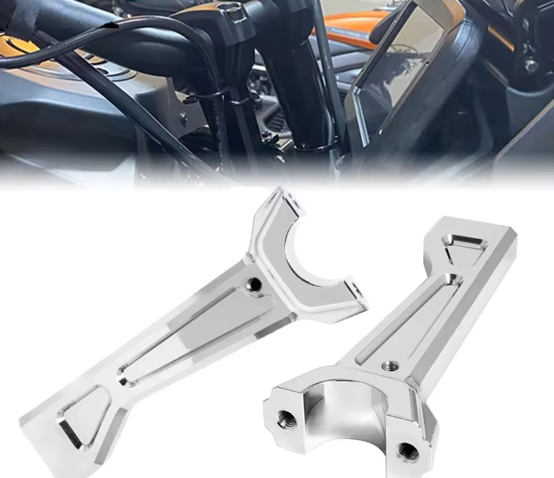 Motorcycle Chrome CNC Tall Risers Handlebar Riser Clamp Bar Mount For Harley Pan America 1250 RA1250 2021 2022