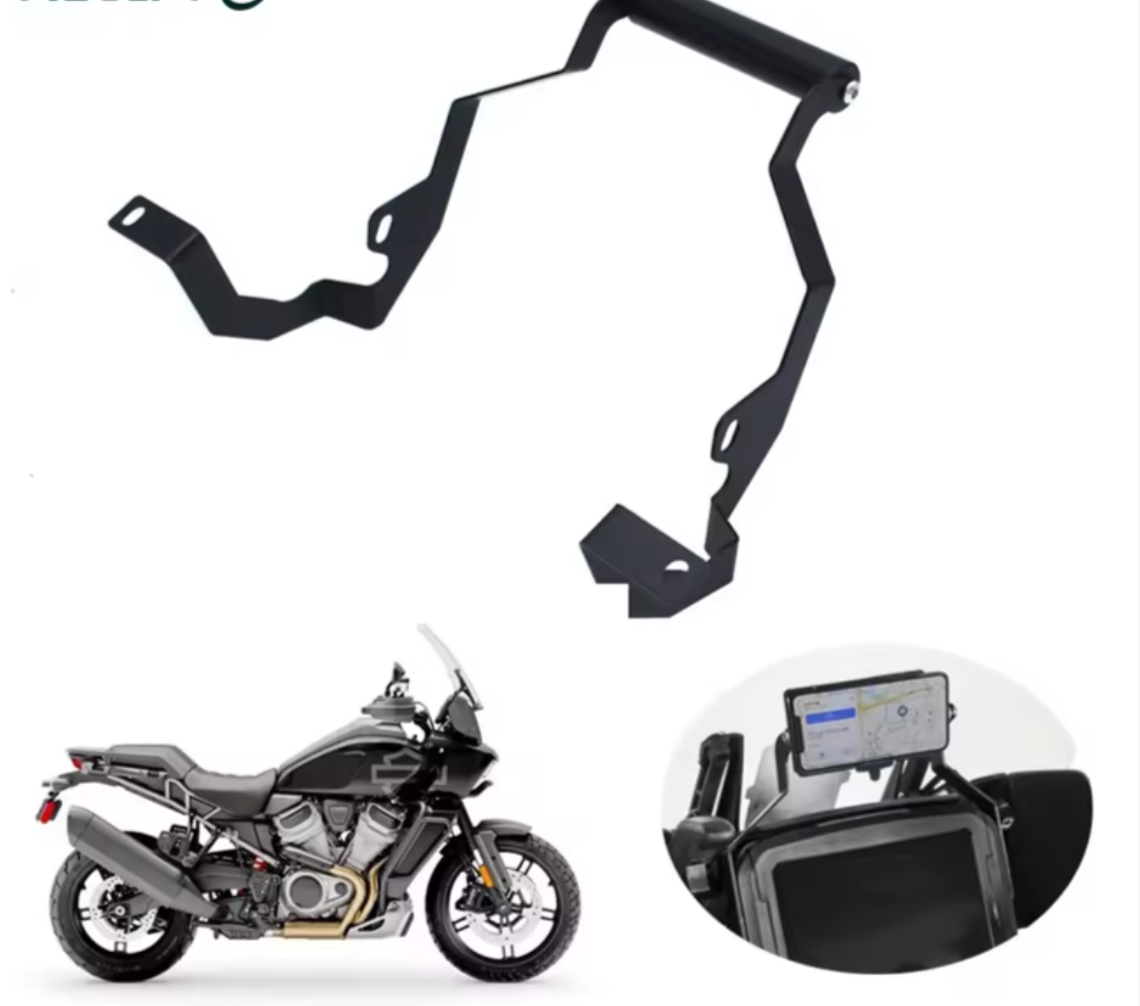 Motorcycle GPS Mobile Phone Navigation Plate Bracket Holder Black for Harley Pan America 1250 Special 2021-2023