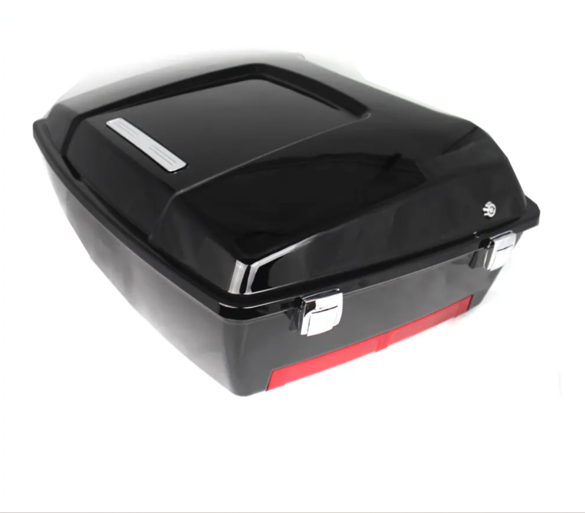 Plastic Top Case Motorcycles Tail Boxes Chopped Pack Trunk Rear Box for Harley Davidson Touring 1997-2013