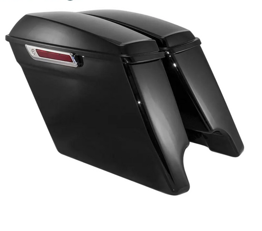 Streached ABS Saddle Box Side Case Motorcycle Saddlebags Waterproof Side Bag for Harley Davidson Touring 2014-2019