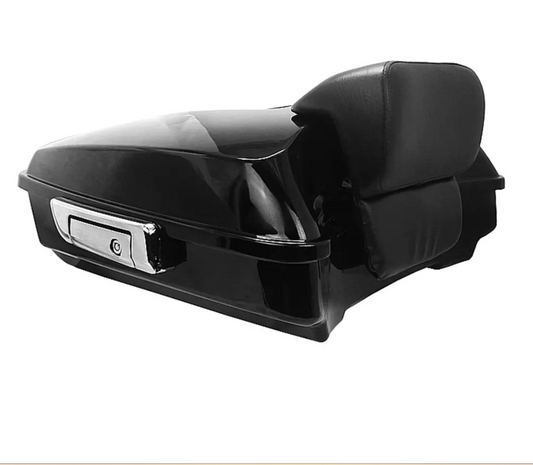 King Tour Pak Top Box Motorcycle Tail Boxes Case with Backrest Locks for Harley Davidson Touring 2014-2019