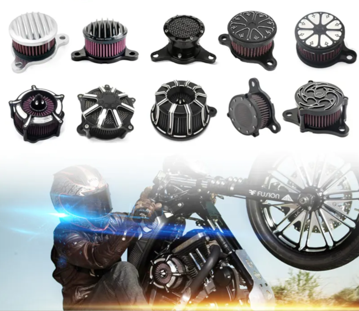 Intake Filter System Kit Air Filter Cleaner For Harley Sportster Iron Softail FXSTF Touring FLHRC FLHTC Dyna FXDC