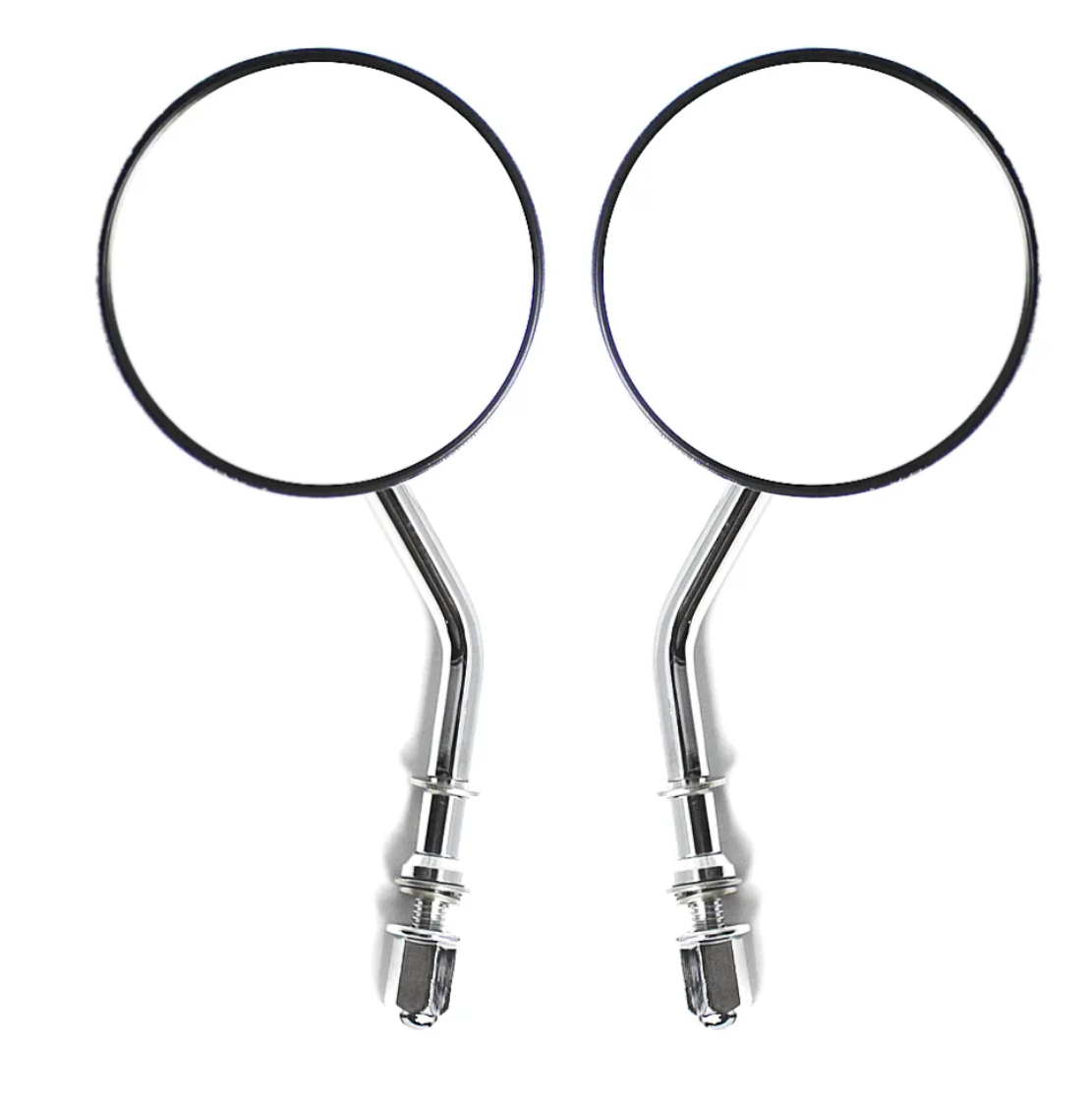 Motorcycle Classic Retro Round Rearview Mirrors for Harley Sportster Softail Touring for 8mm Thread